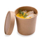 Recycelbare braune Kraftpapier Runde Suppe Lunch Box