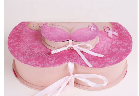 Rosa Unterwäsche-BH-Aufbewahrungsbox für Damen