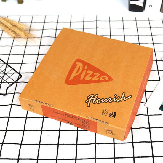 Benutzerdefinierte Größe Weiß Wellpappe Papier Pizza Box