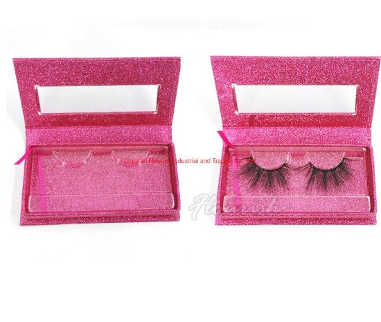 Lila stilvolle Mädchen Wimpern Verpackung Beauty Salon Display Box