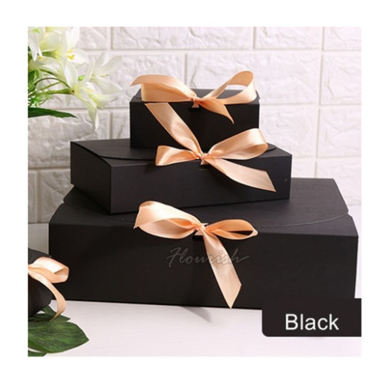 Plain Color Karton Papier Nesting Geschenkbox für Schmuck Kleidung Verpackung