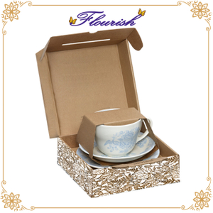 Einfache Verpackung Benutzerdefinierte Lackierung Wellpappe Teetasse Verpackung Karton