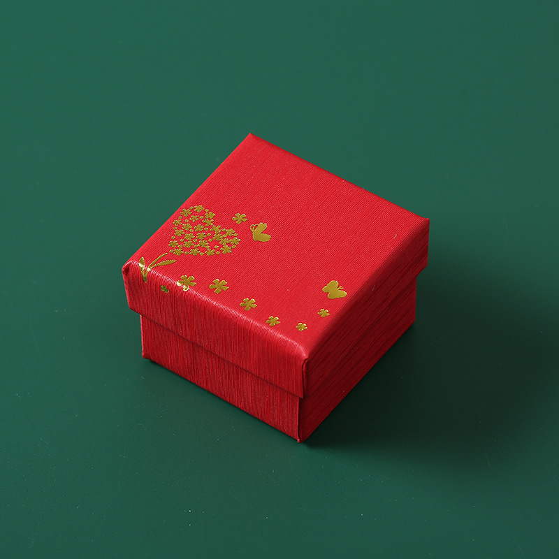 China Factory Wholesale Hot Stamping Custom Logo Druckpapier Geschenkbox für Schmuck