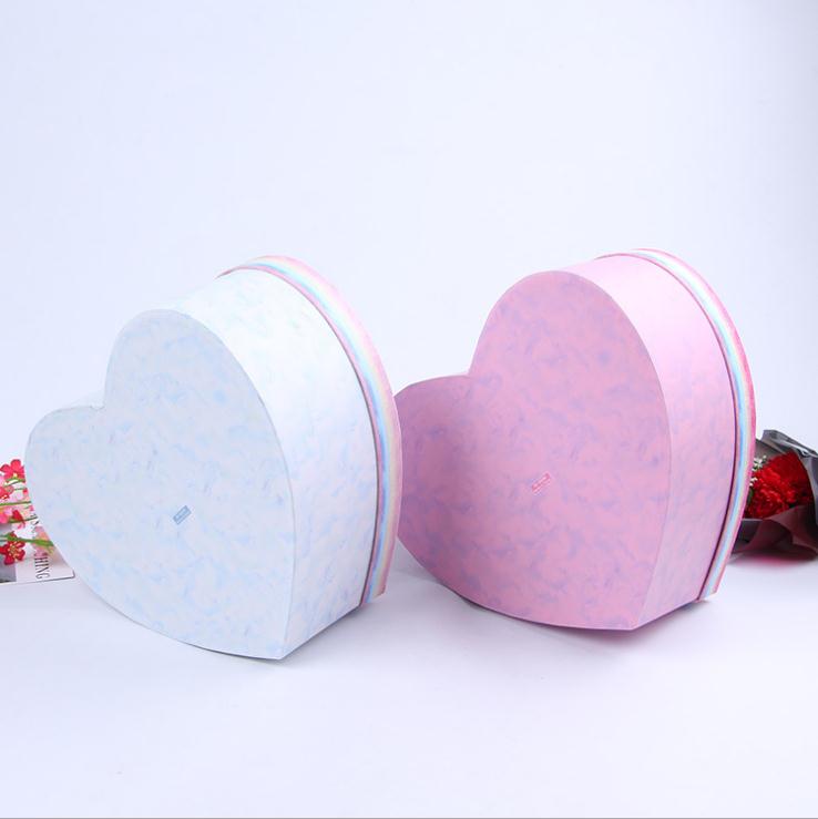 Herz-Form-Papppapier-Blumen-Geschenk-Verpackenkasten für das Verpacken von Rose